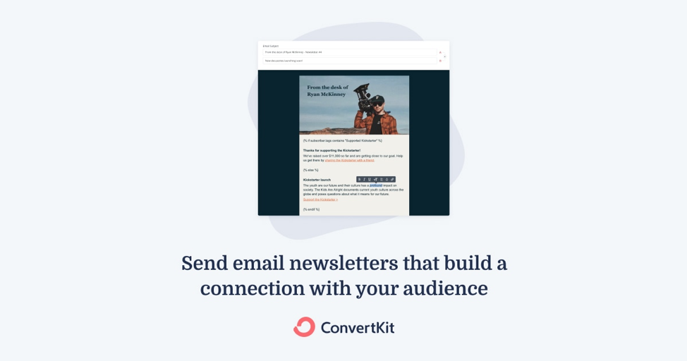 ConvertKit landing page