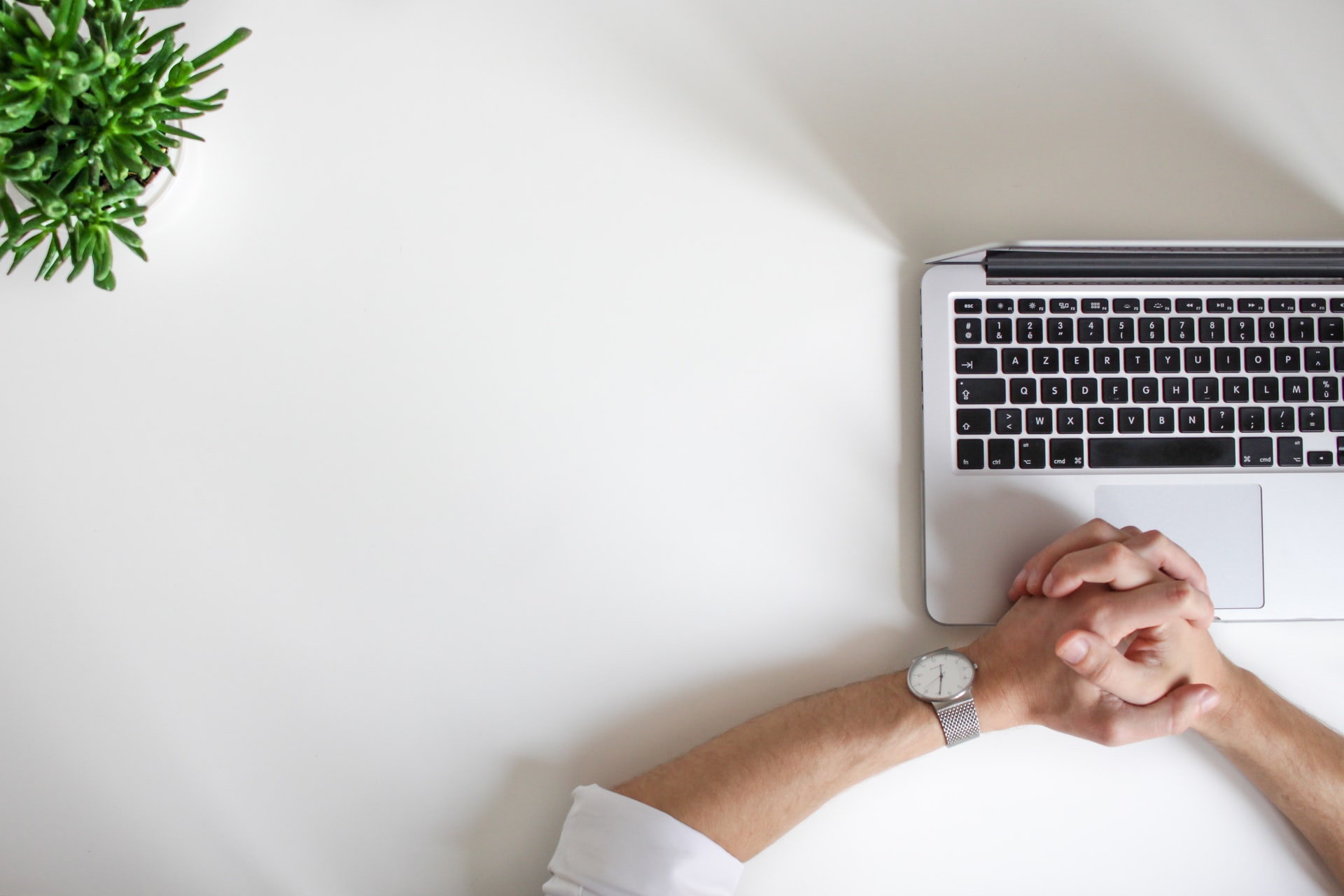 Man in front of laptop