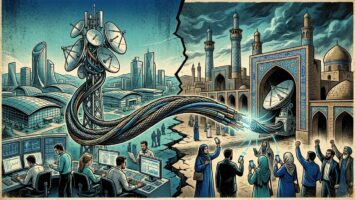 digital protest networks showing how Silicon Valley and Iran connect through tech platforms