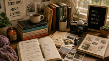 Gen Z embracing analog hobbies like reading journaling and crafts over screen time in 2026