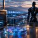 AI extinction risk concept showing artificial intelligence and real-world safeguards