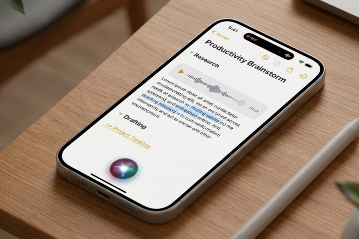 Apple Notes AI features for transcription, summaries, and smarter organization