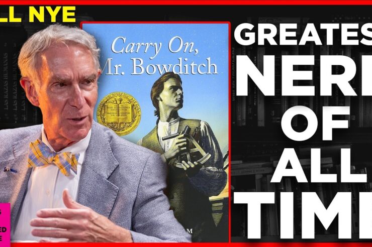 Bill Nye explaining why Carry On, Mr. Bowditch shaped his love of science