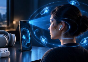 Apple Personalized Spatial Audio setup on an iPhone